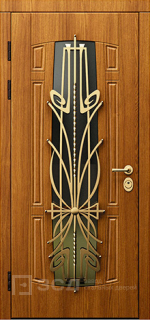 Фото «Дверь с ковкой №9»